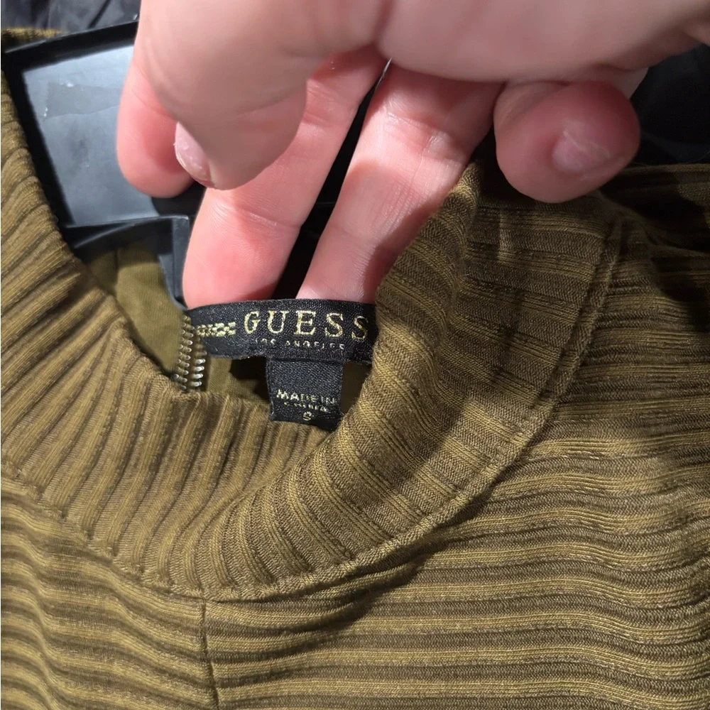 Guess Green Long Sleeve Bodycon Dress - Picture 6 of 6